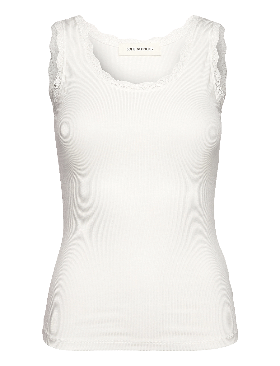 Sofie Schnoor - ULRIKKESW TOP - sleeveless tops - white - 1