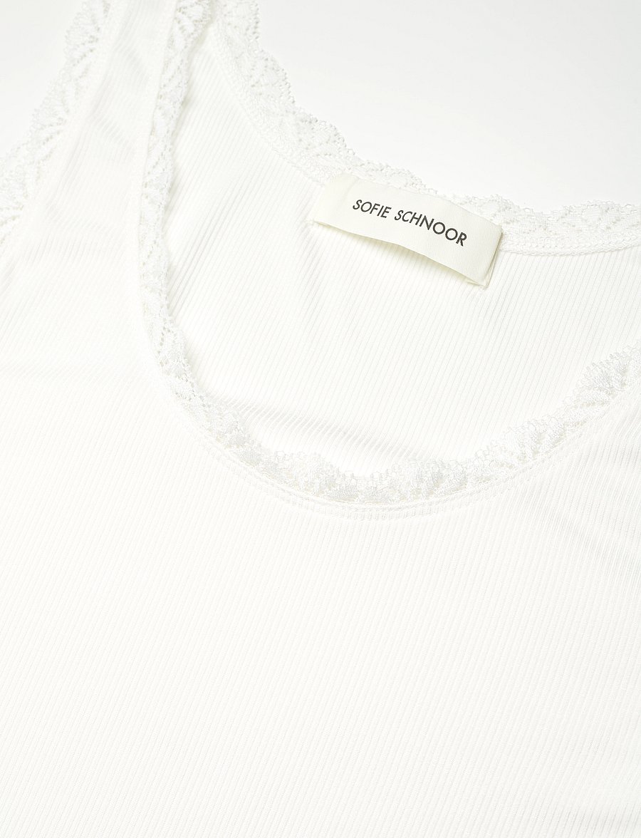 Sofie Schnoor - ULRIKKESW TOP - sleeveless tops - white - 3