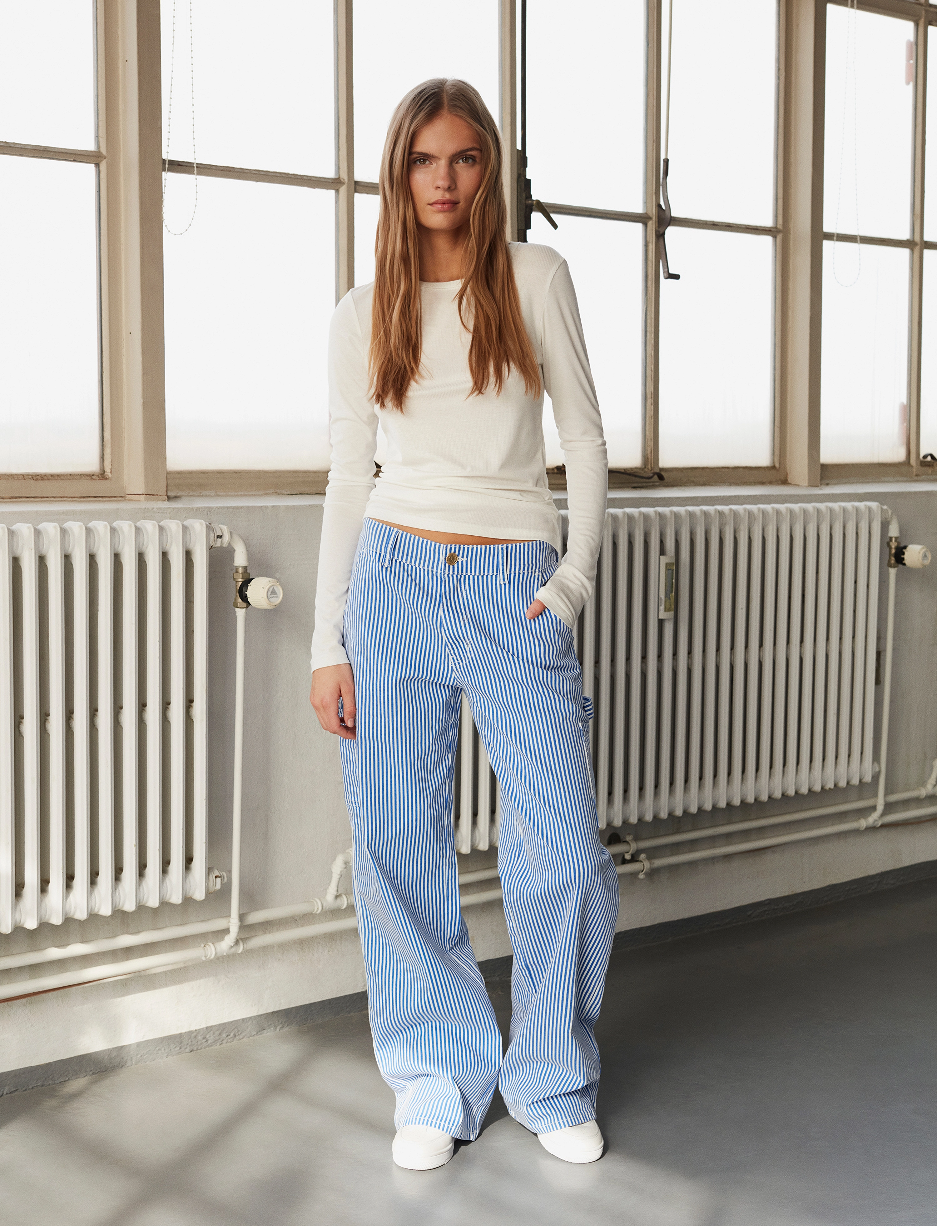 Sofie Schnoor Gittesw Trousers, XL, Blue, Bukser > Cargo-Bukser, Dame