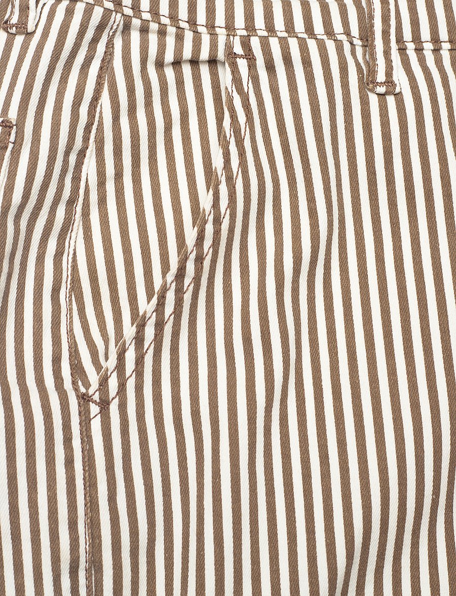 Sofie Schnoor - Trousers - cargobukser - brown striped - 2