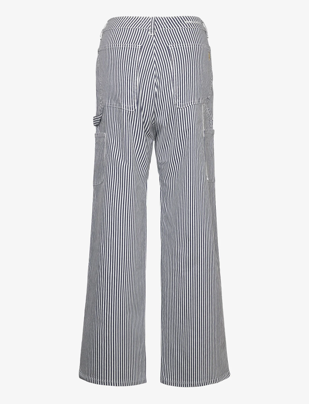 Sofie Schnoor - Trousers - spodnie cargo - dark blue striped - 1