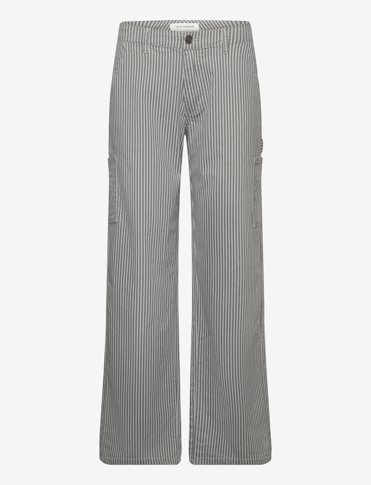 Sofie Schnoor - GITTESW TROUSERS - cargo pants - grey striped - 0