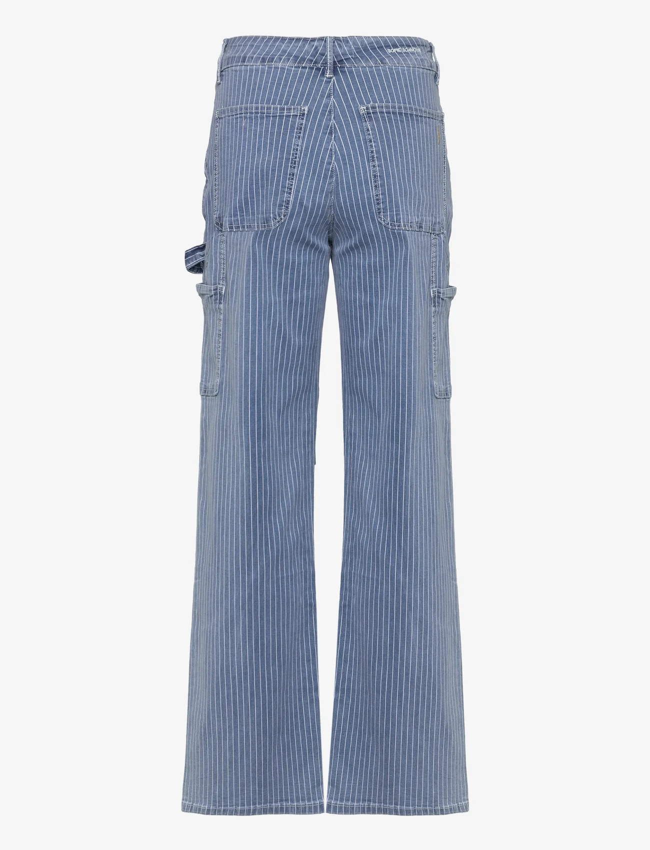 Sofie Schnoor - Trousers - cargo pants - light blue striped - 1