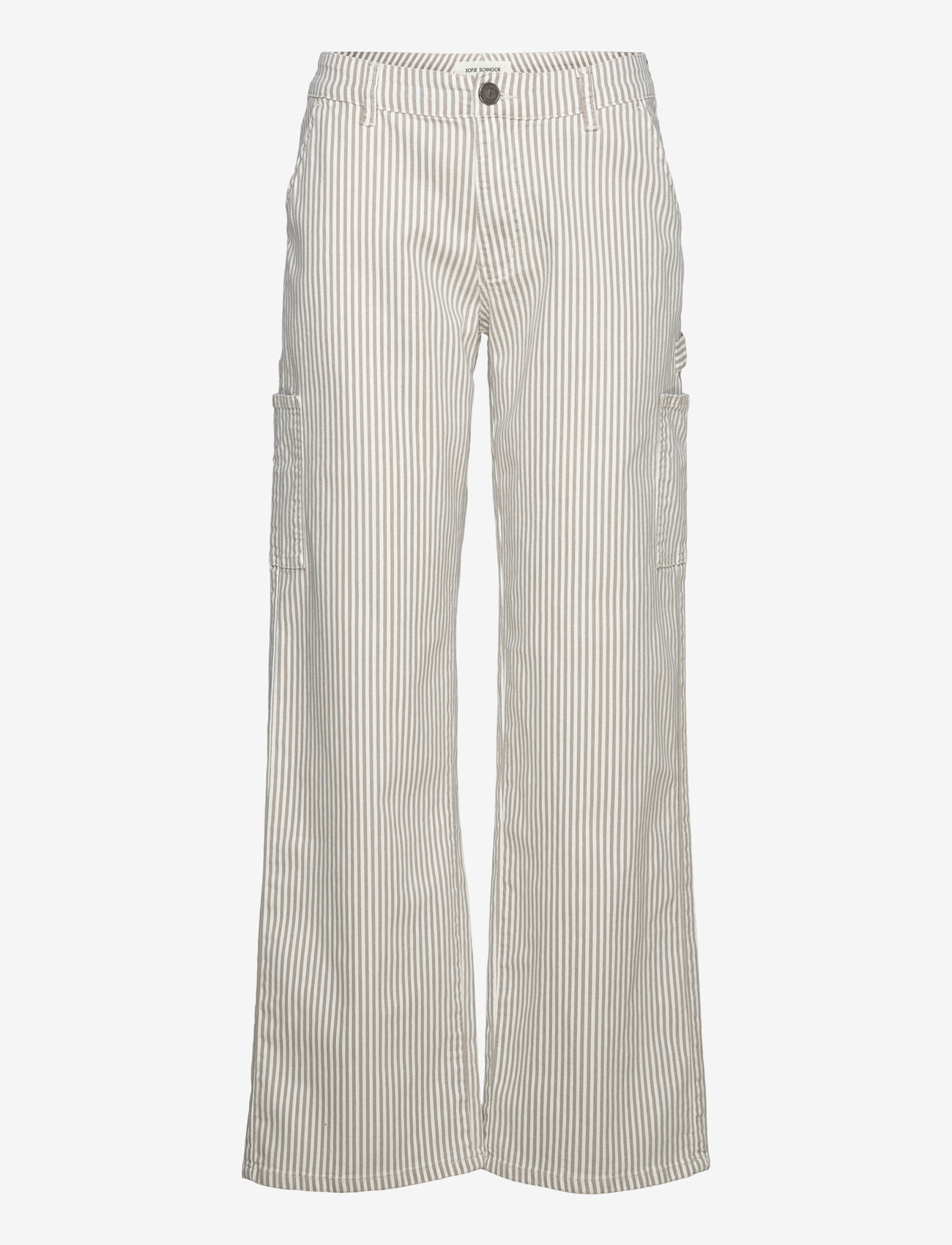 Sofie Schnoor - GITTESW TROUSERS - cargobukser - light brown striped - 0