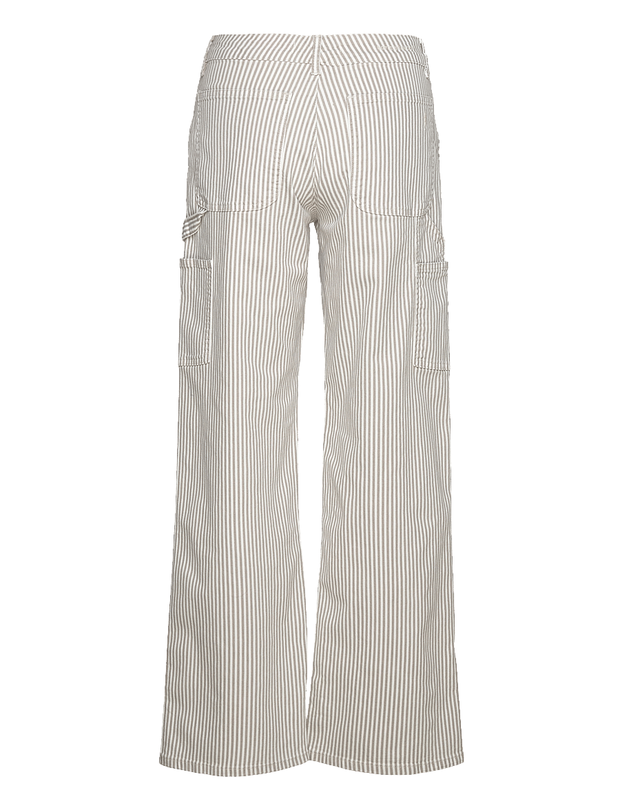 Sofie Schnoor - Trousers - cargobukser - light brown striped - 1