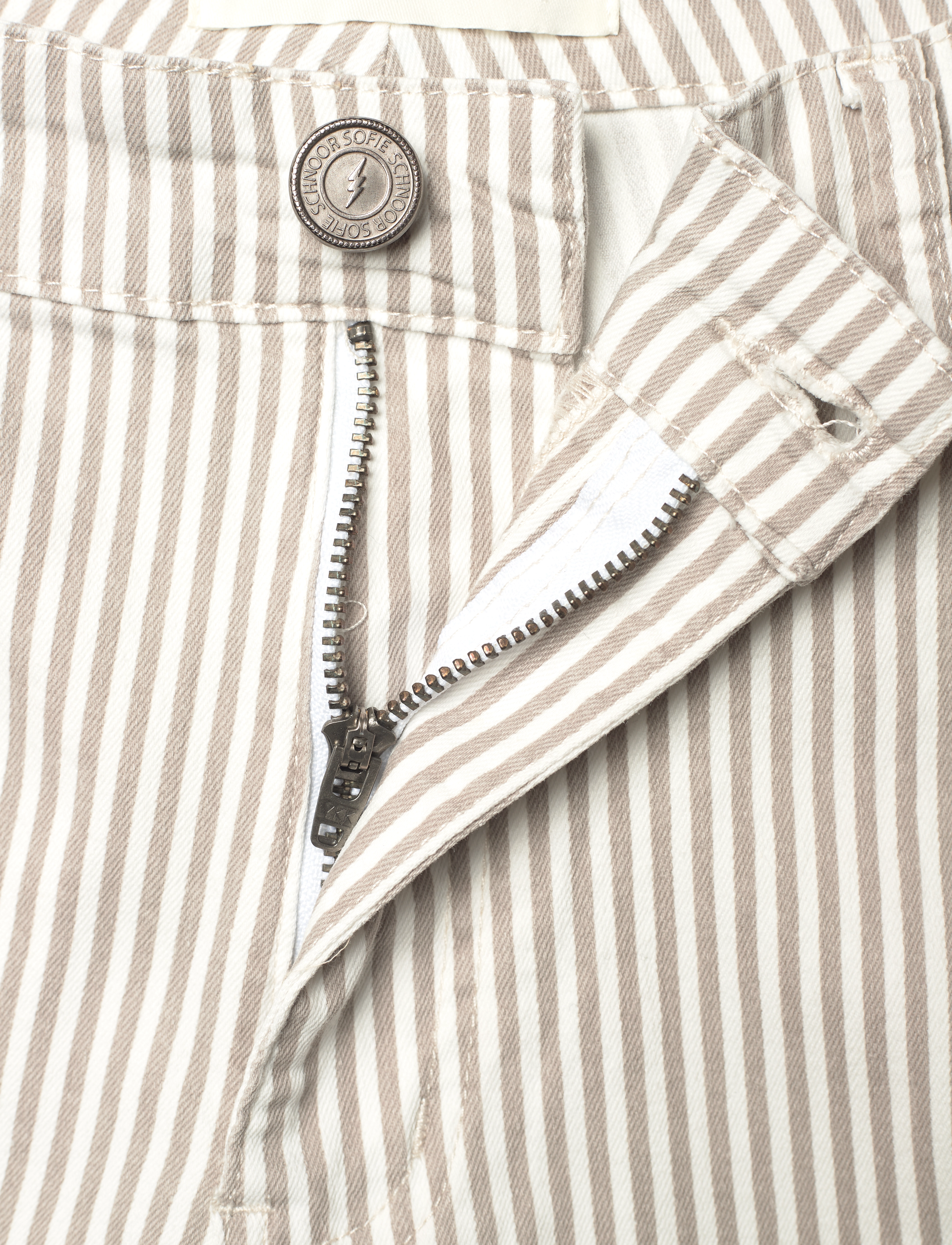 Sofie Schnoor - GITTESW TROUSERS - cargobyxor - light brown striped - 3