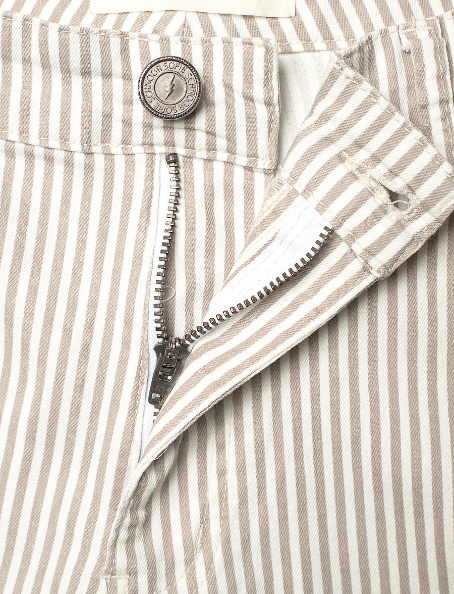 Sofie Schnoor - Trousers - cargobukser - light brown striped - 3