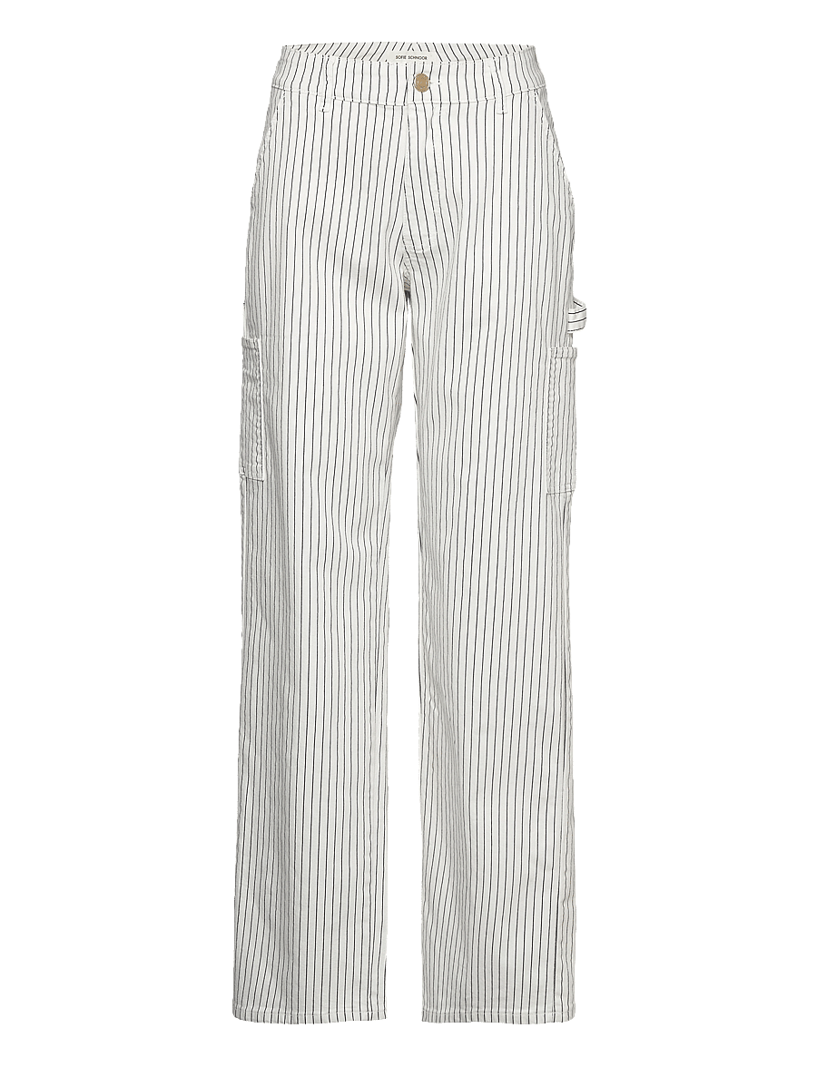 Sofie Schnoor - Trousers - cargo-püksid - off white striped - 0