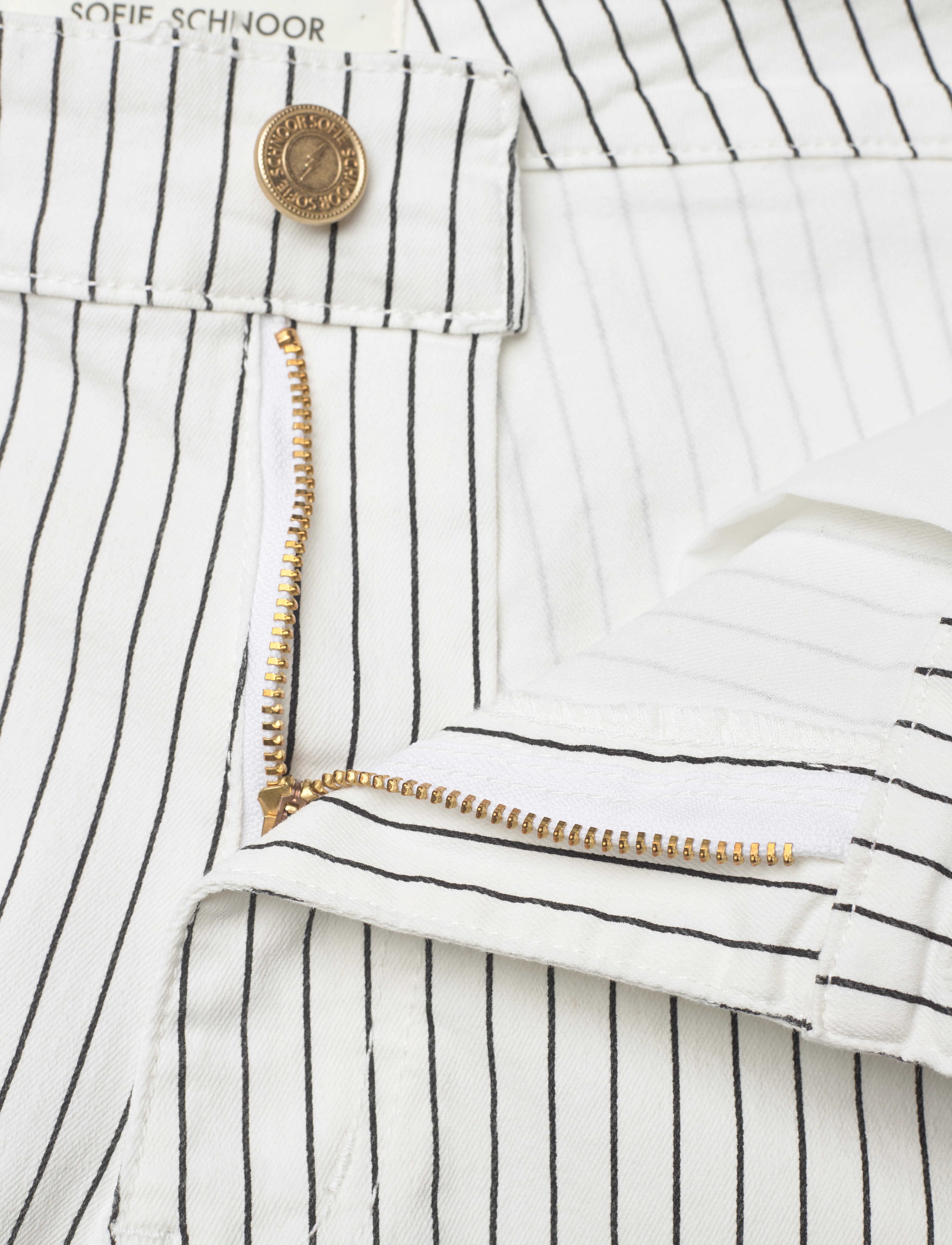 Sofie Schnoor - GITTESW TROUSERS - cargo pants - off white striped - 3