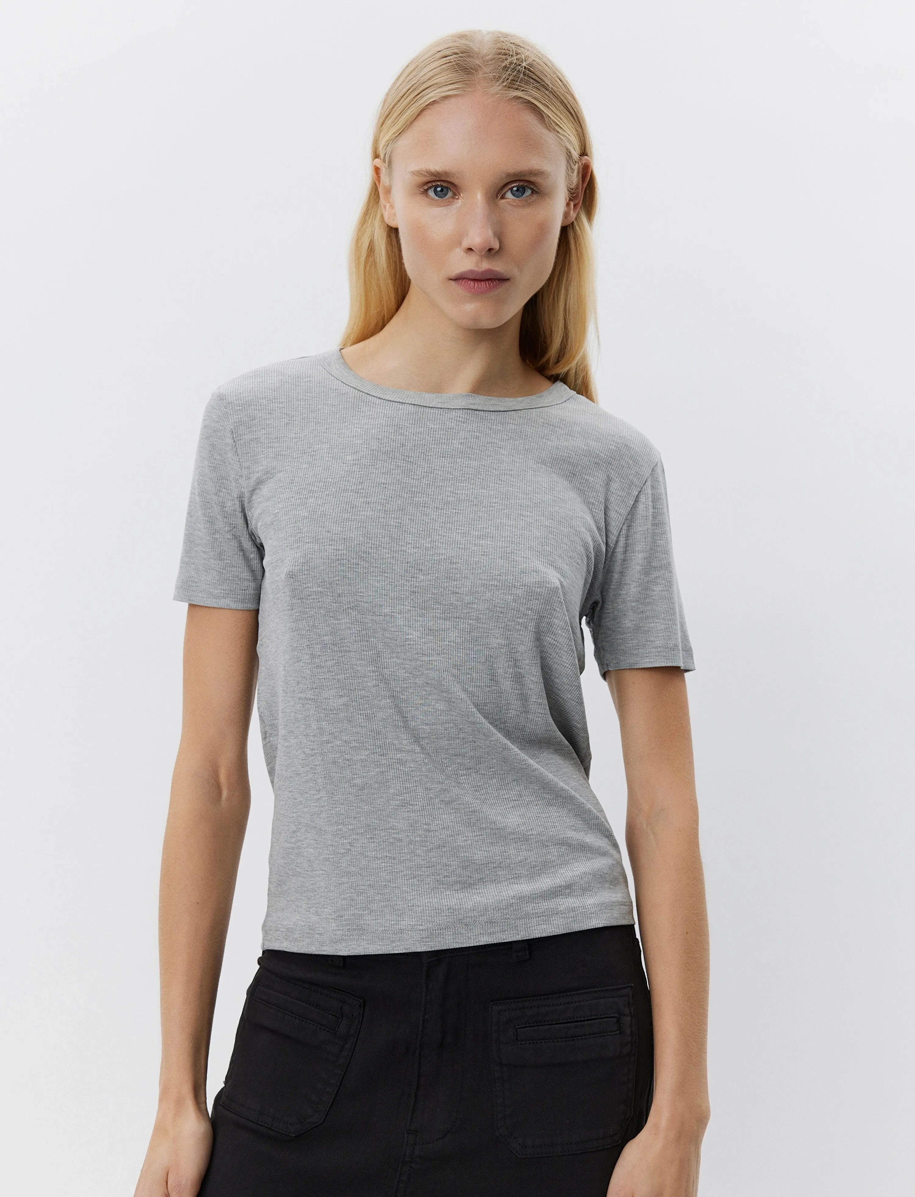 Sofie Schnoor NATALIASW T-SHIRT - T-shirts - GREY MEL / grey