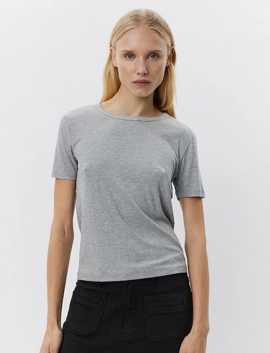 Sofie Schnoor - NATALIASW T-SHIRT - t-shirts - grey mel - 0