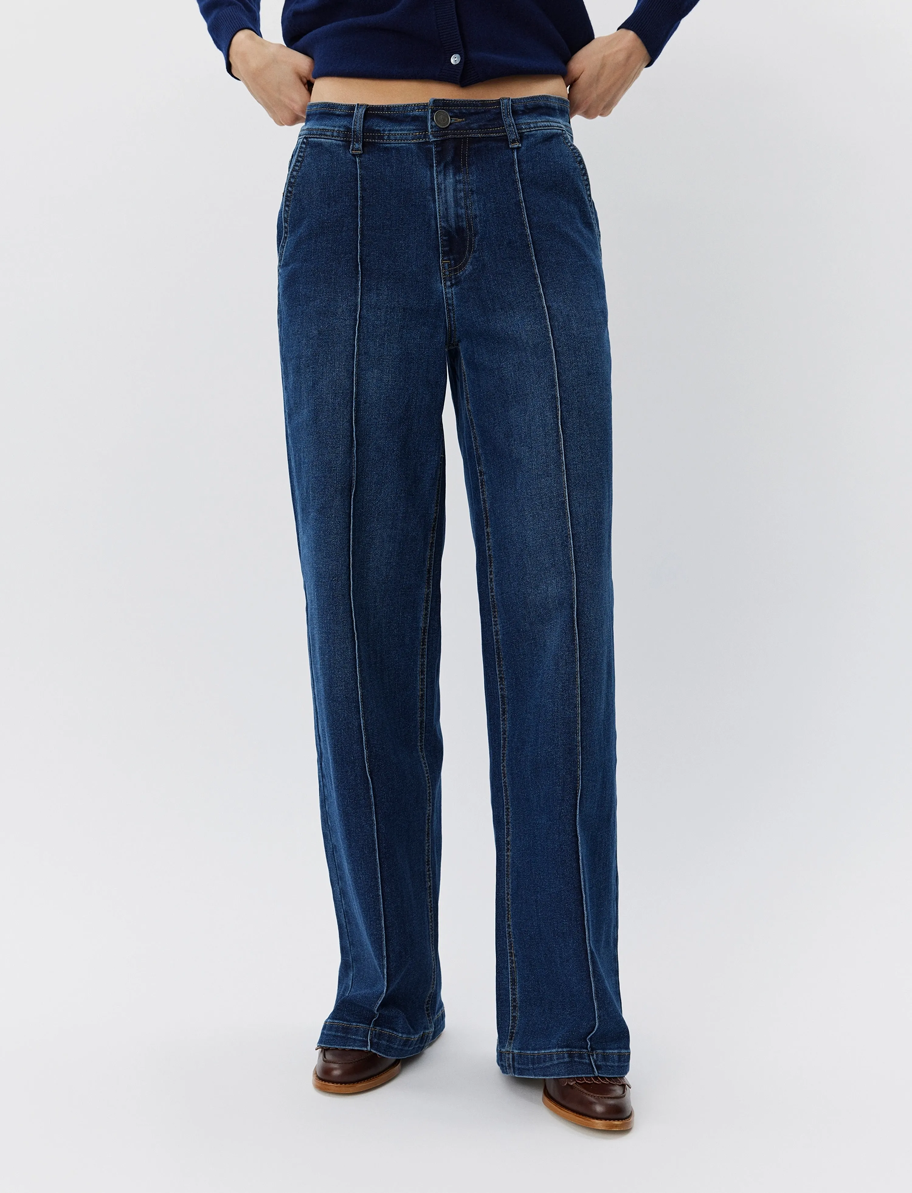 Sofie Schnoor CARISW MID JEANS - Jeans - DARK DENIM BLUE / blue