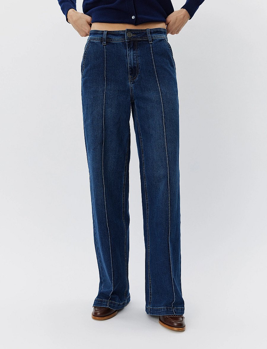 Sofie Schnoor - CARISW MID JEANS - gerade jeans - dark denim blue - 0