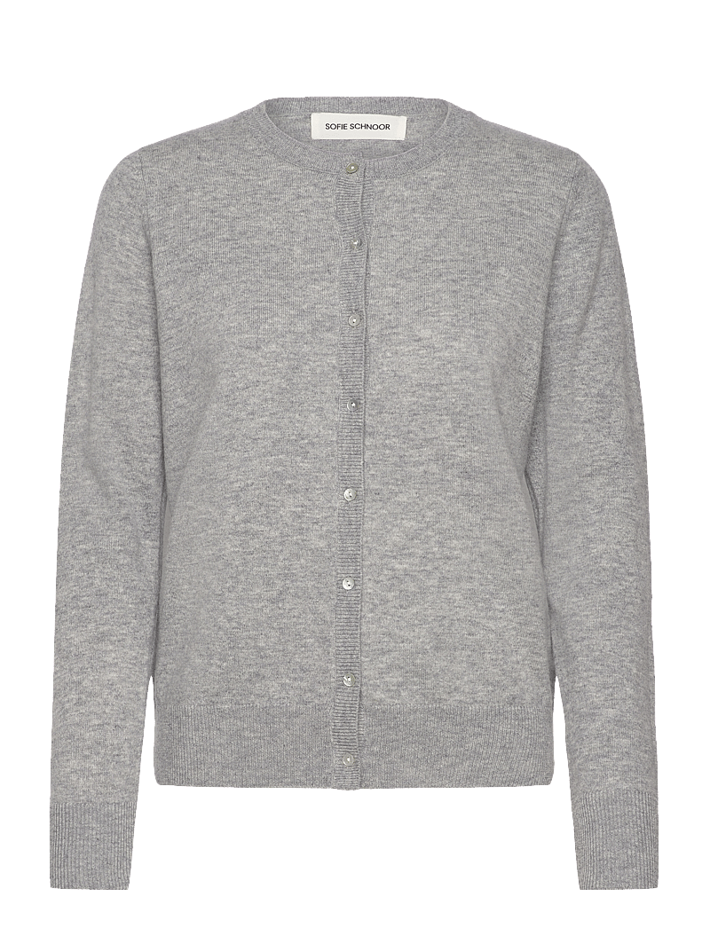 Sofie Schnoor - CISSESW CARDIGAN - cardigans - grey melange - 1