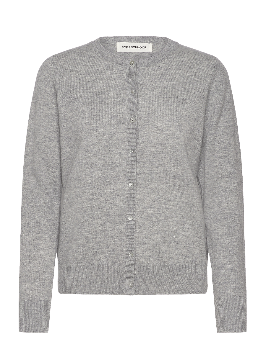 Sofie Schnoor - CISSESW CARDIGAN - strickjacken - grey melange - 1