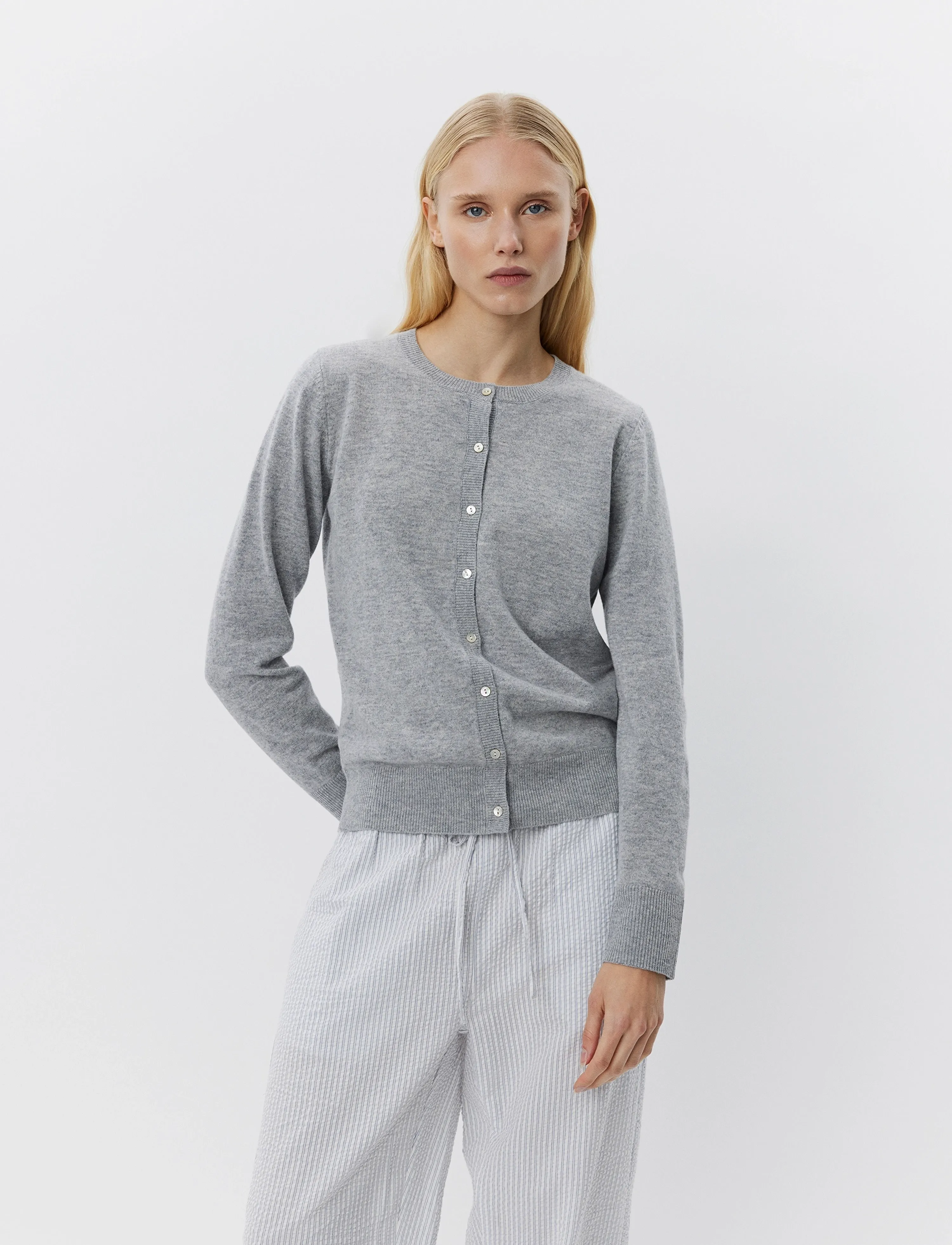 Sofie Schnoor Cissesw Cardigan, Kvinder, Cardigan, Grå, Str: XS