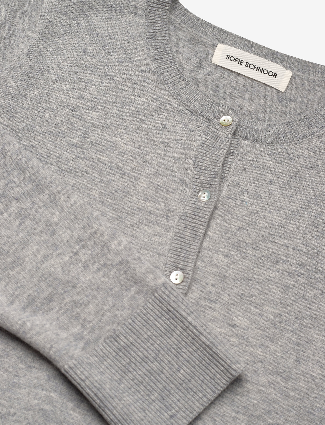 Sofie Schnoor - CISSESW CARDIGAN - cardigans - grey melange - 3