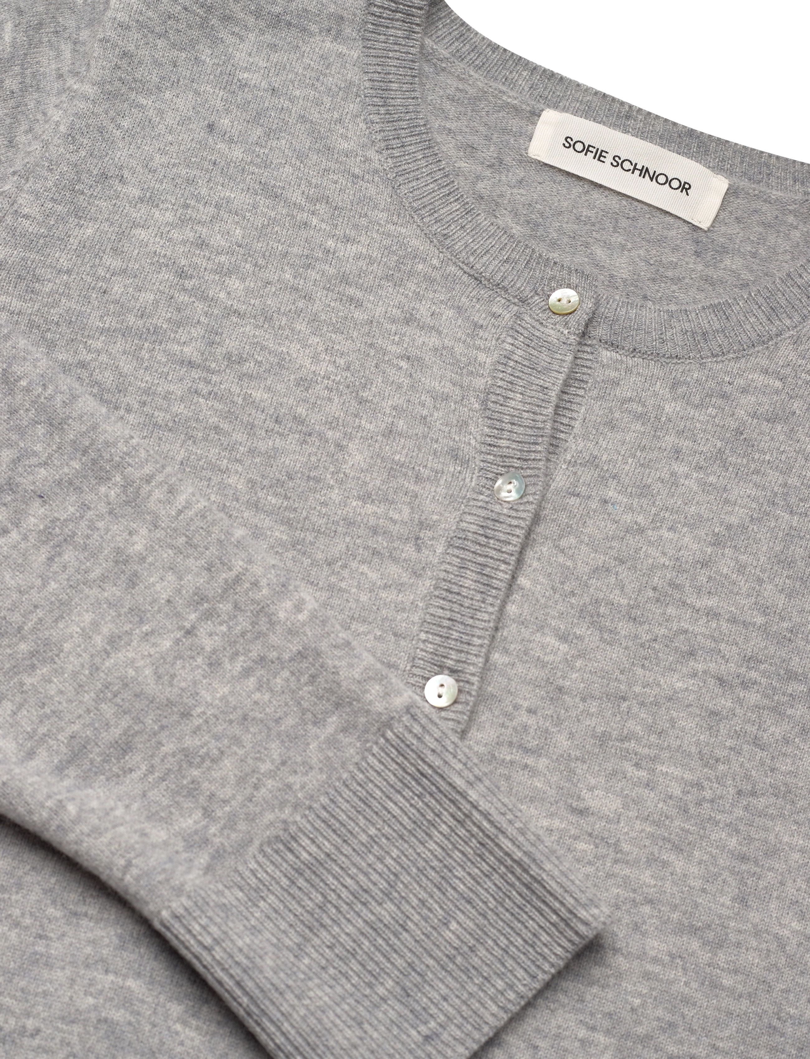 Sofie Schnoor - CISSESW CARDIGAN - cardigans - grey melange - 3