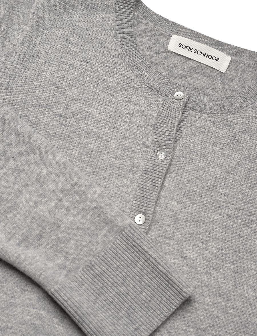 Sofie Schnoor - CISSESW CARDIGAN - strickjacken - grey melange - 3