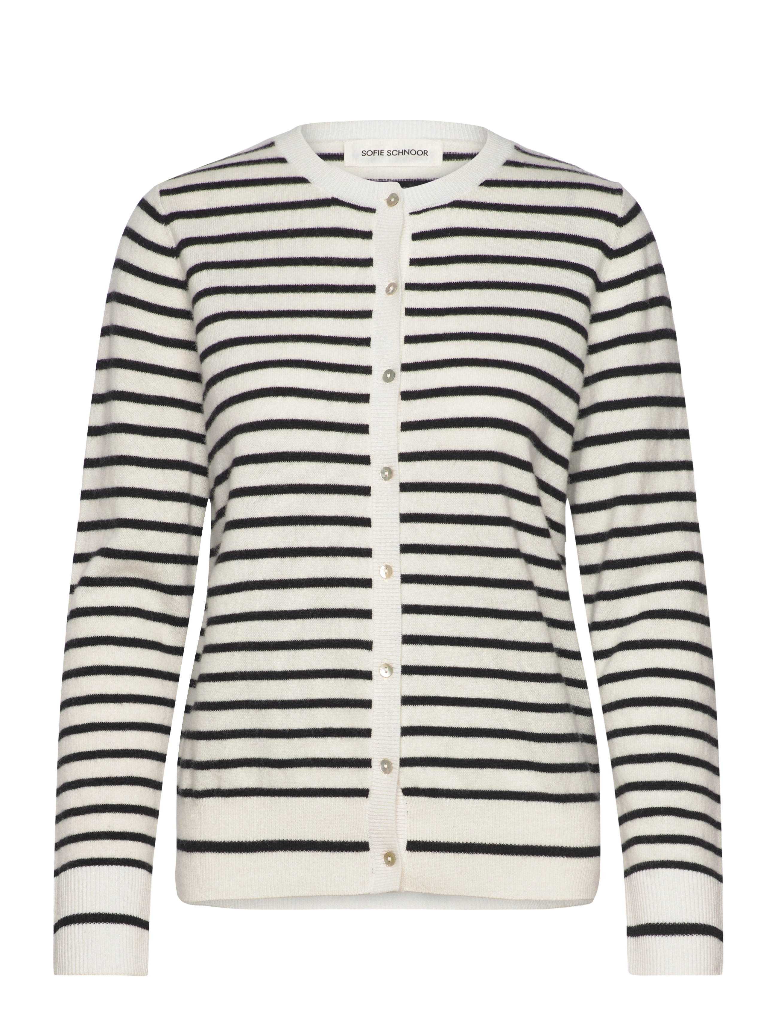SOFIE SCHNOOR Cissesw Stripe Cardigan Cream - XS - Damen