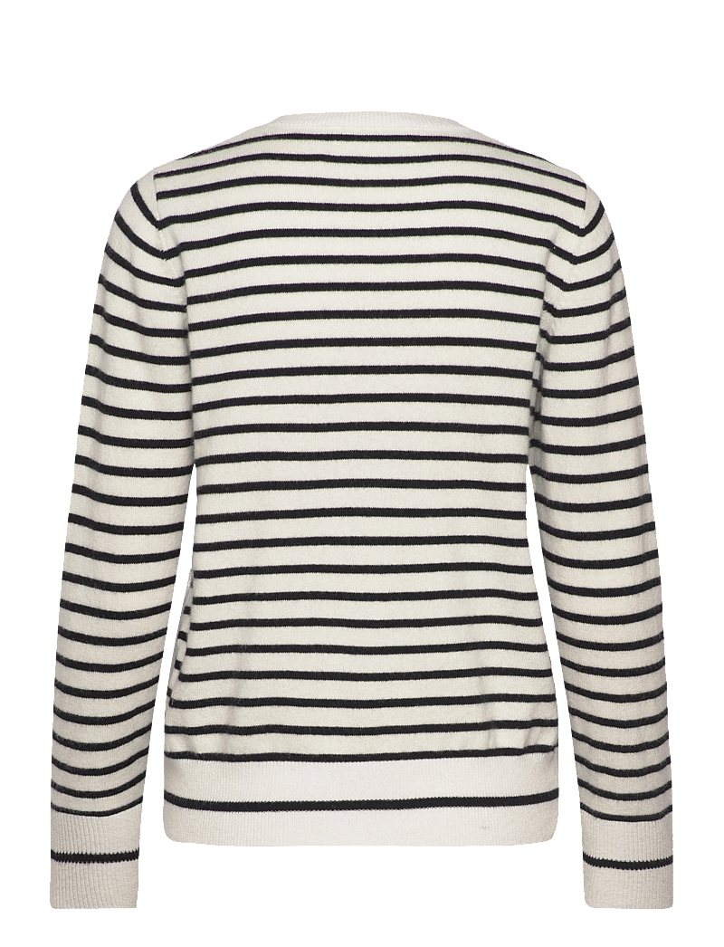 Sofie Schnoor - CISSESW STRIPE CARDIGAN - kardiganid - black off white - 2