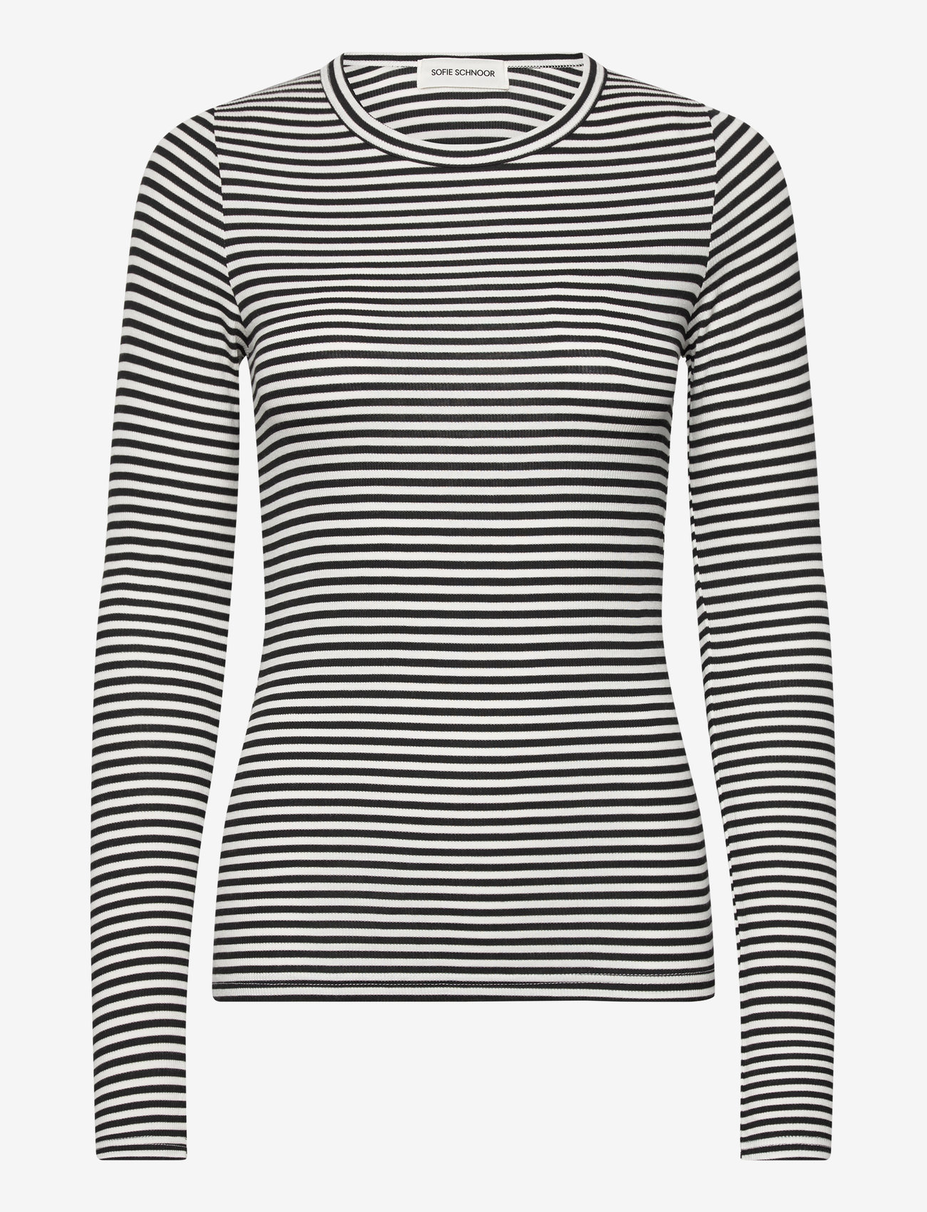 Sofie Schnoor - PETRICIASW STRIPE T-SHIRT LONG SLEE - long-sleeved tops - black striped - 1
