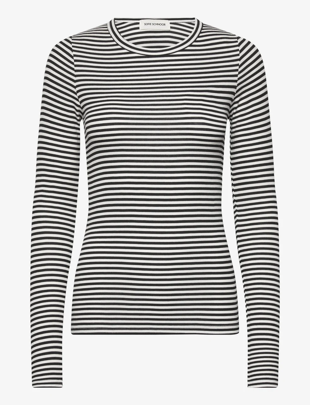 Sofie Schnoor - PETRICIASW STRIPE T-SHIRT LONG SLEE - langærmede toppe - black striped - 1