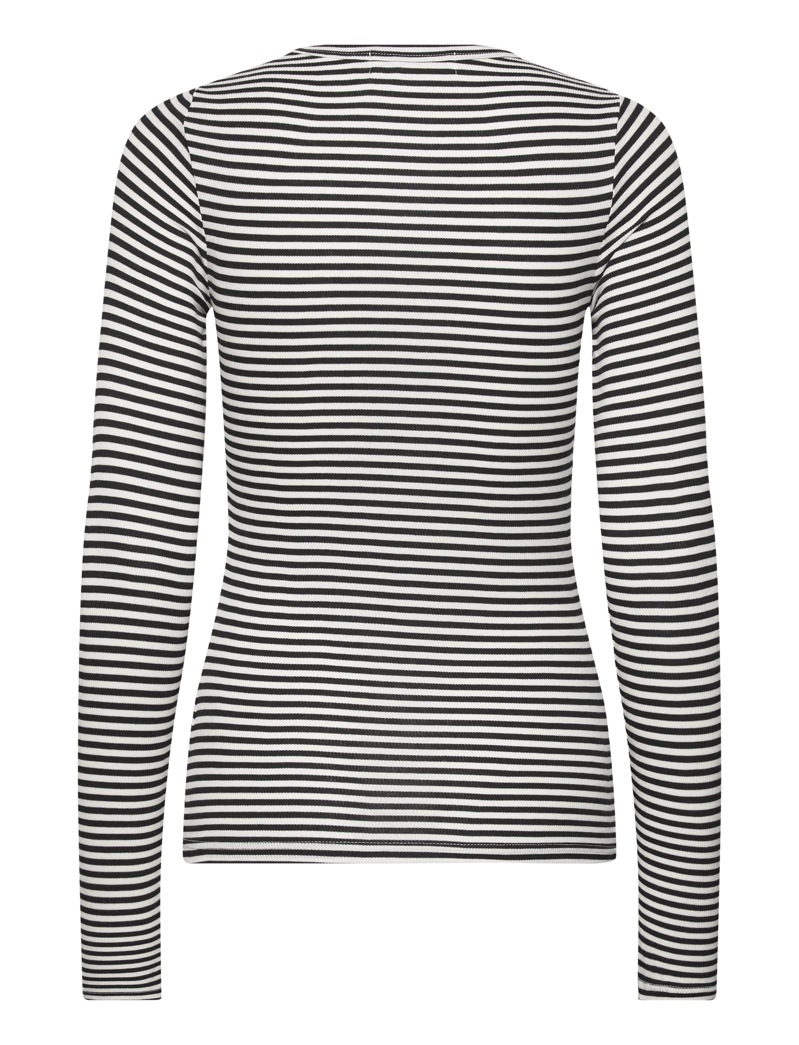 Sofie Schnoor - PETRICIASW STRIPE T-SHIRT LONG SLEE - langärmlige tops - black striped - 2