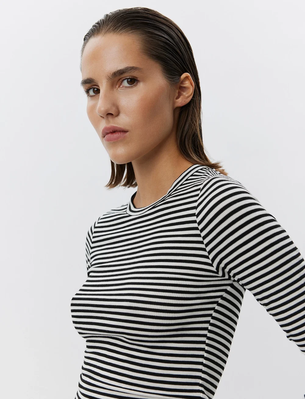 Sofie Schnoor - PETRICIASW STRIPE T-SHIRT LONG SLEE - langærmede toppe - black striped - 0