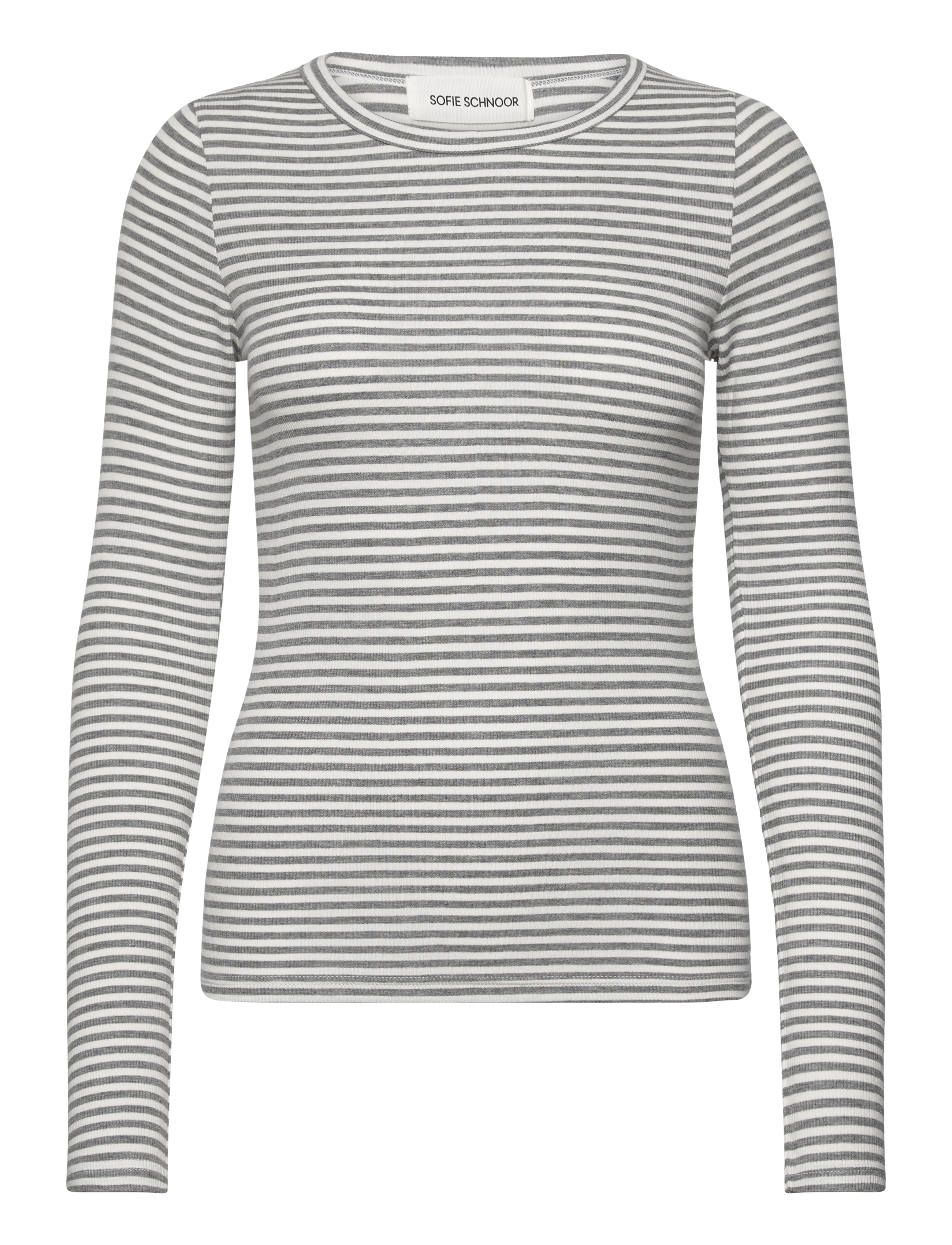 Sofie Schnoor PETRICIASW STRIPE T-SHIRT LONG SLEE - Transitional Layering - GREY STRIPED / grey