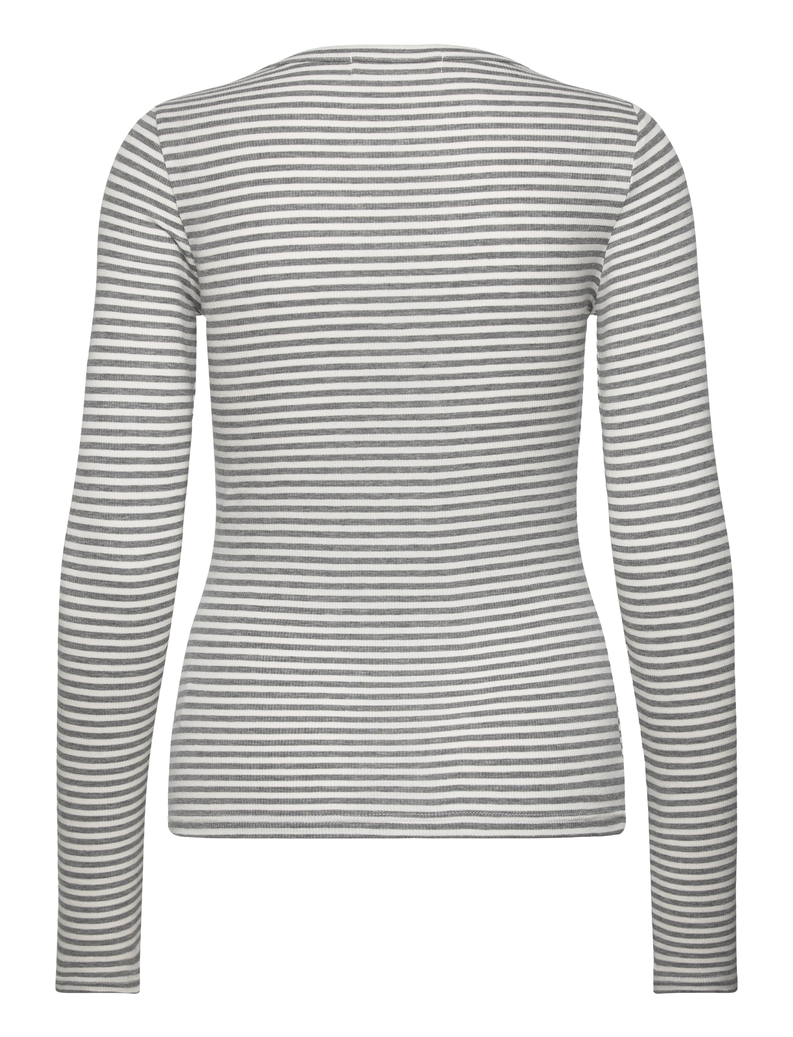 Sofie Schnoor - PETRICIASW STRIPE T-SHIRT LONG SLEE - langærmede toppe - grey striped - 2