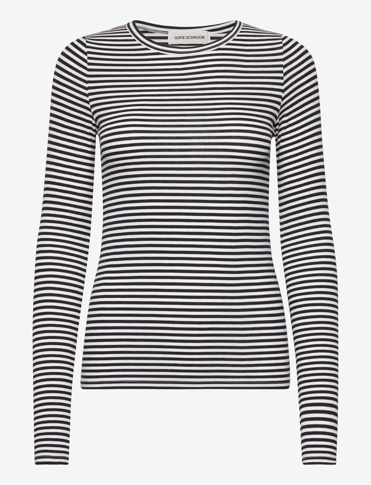 Sofie Schnoor - PETRICIASW STRIPE T-SHIRT LONG SLEE - pikkade varrukatega alussärgid - navy striped - 1