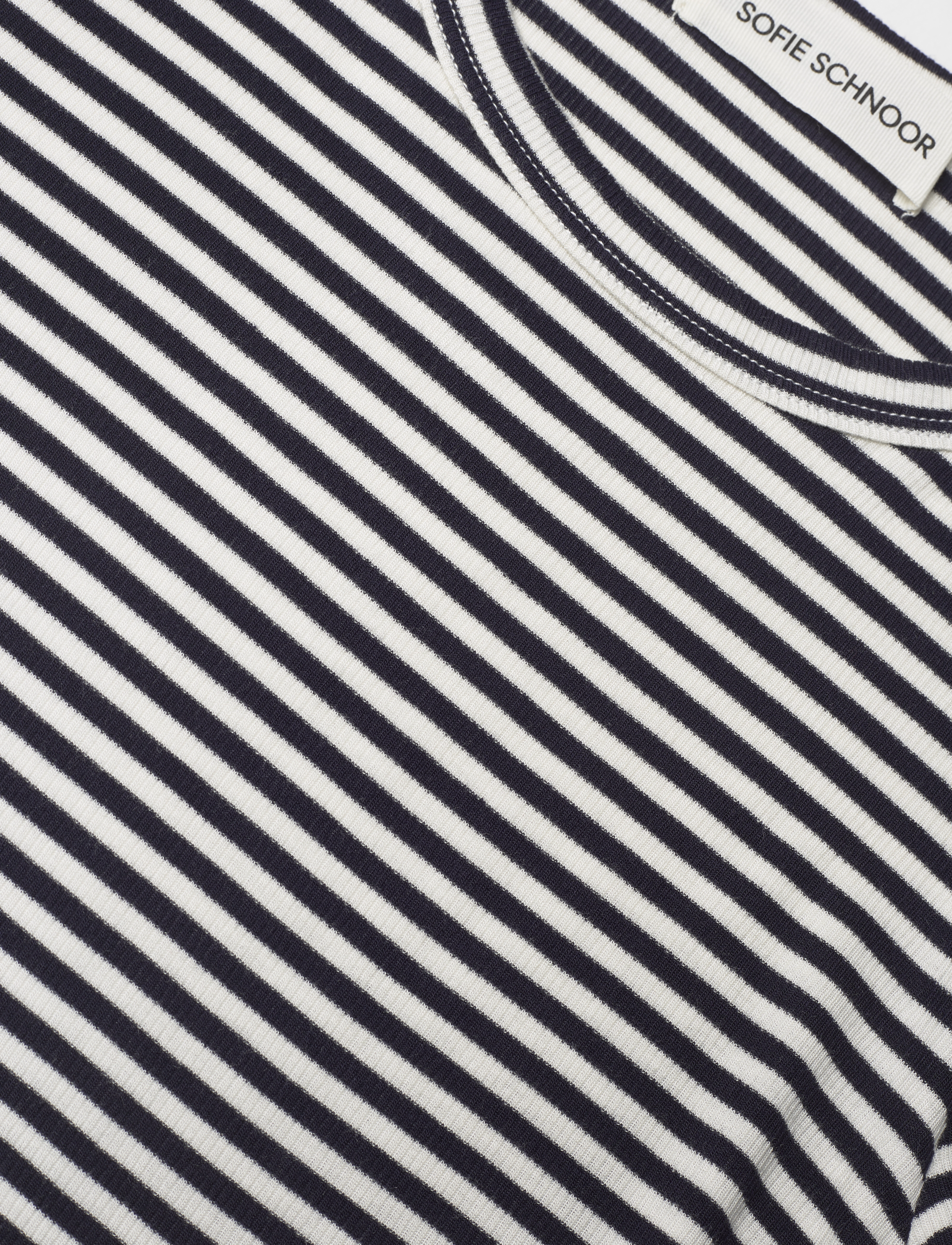 Sofie Schnoor - PETRICIASW STRIPE T-SHIRT LONG SLEE - langerma toppar - navy striped - 3