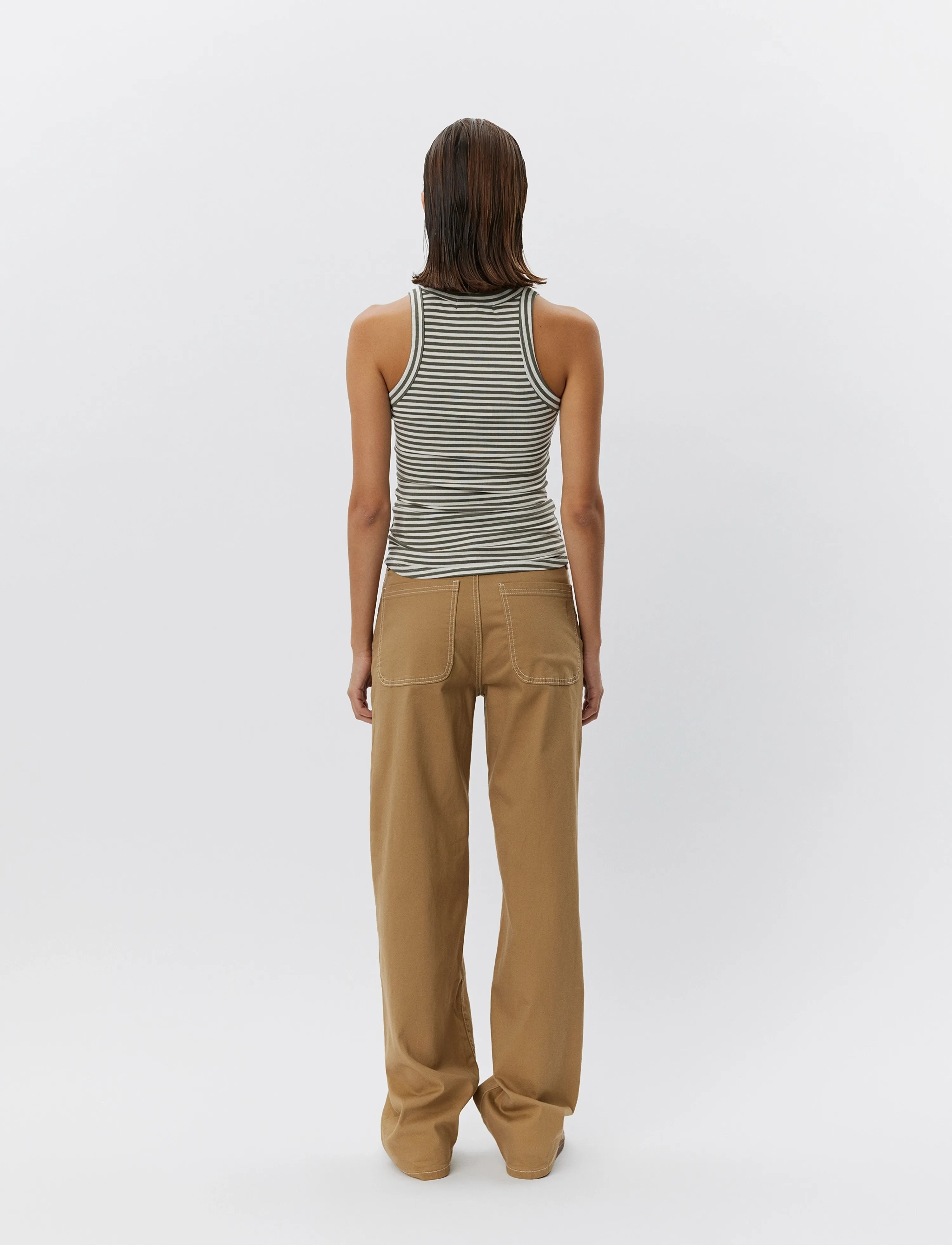 Sofie Schnoor - JULLIESW STRIPE TOP - Ärmellose tops - dark grey striped - 5