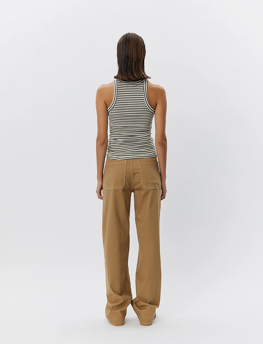 Sofie Schnoor - JULLIESW STRIPE TOP - linnen - dark grey striped - 5
