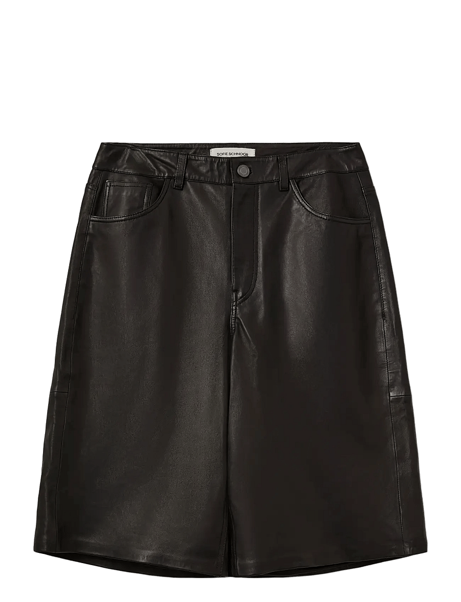Sofie Schnoor - VOKESW LEATHER SHORTS - lederröcke - black - 1