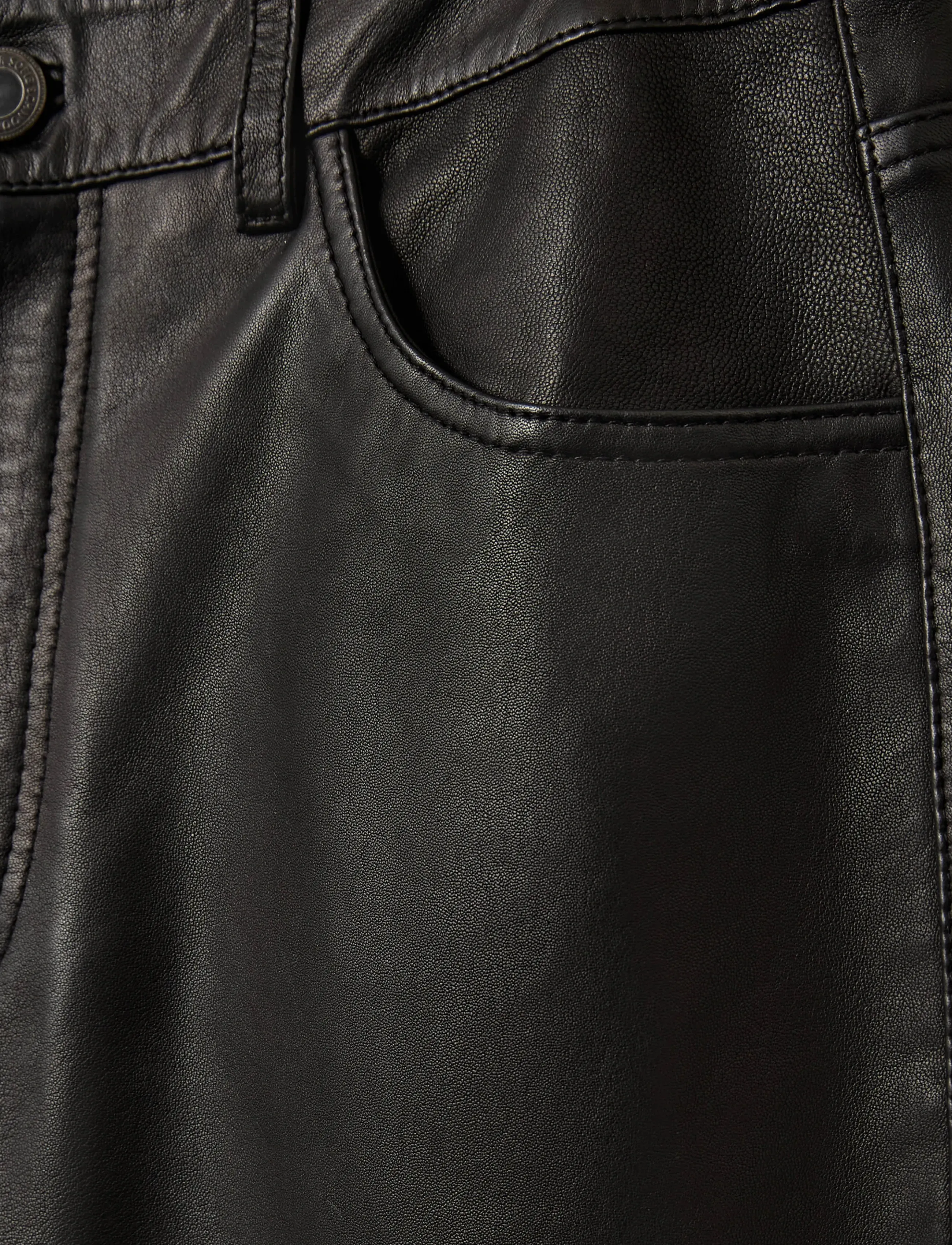 Sofie Schnoor - VOKESW LEATHER SHORTS - lædernederdele - black - 5
