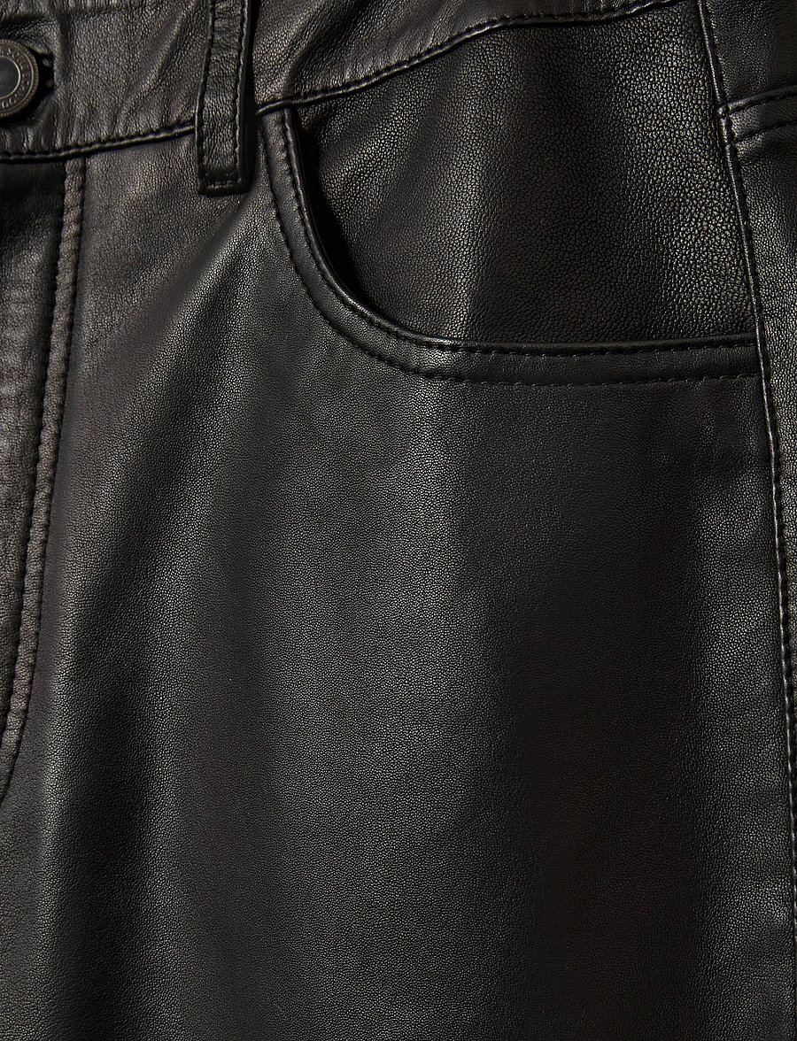 Sofie Schnoor - VOKESW LEATHER SHORTS - lederröcke - black - 5