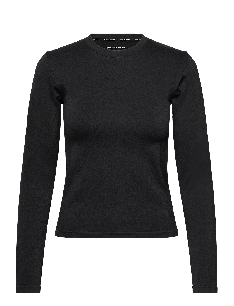 Sofie Schnoor - ADELINASW T-SHIRT LONG SLEEVE - topi ar garām piedurknēm - black - 0