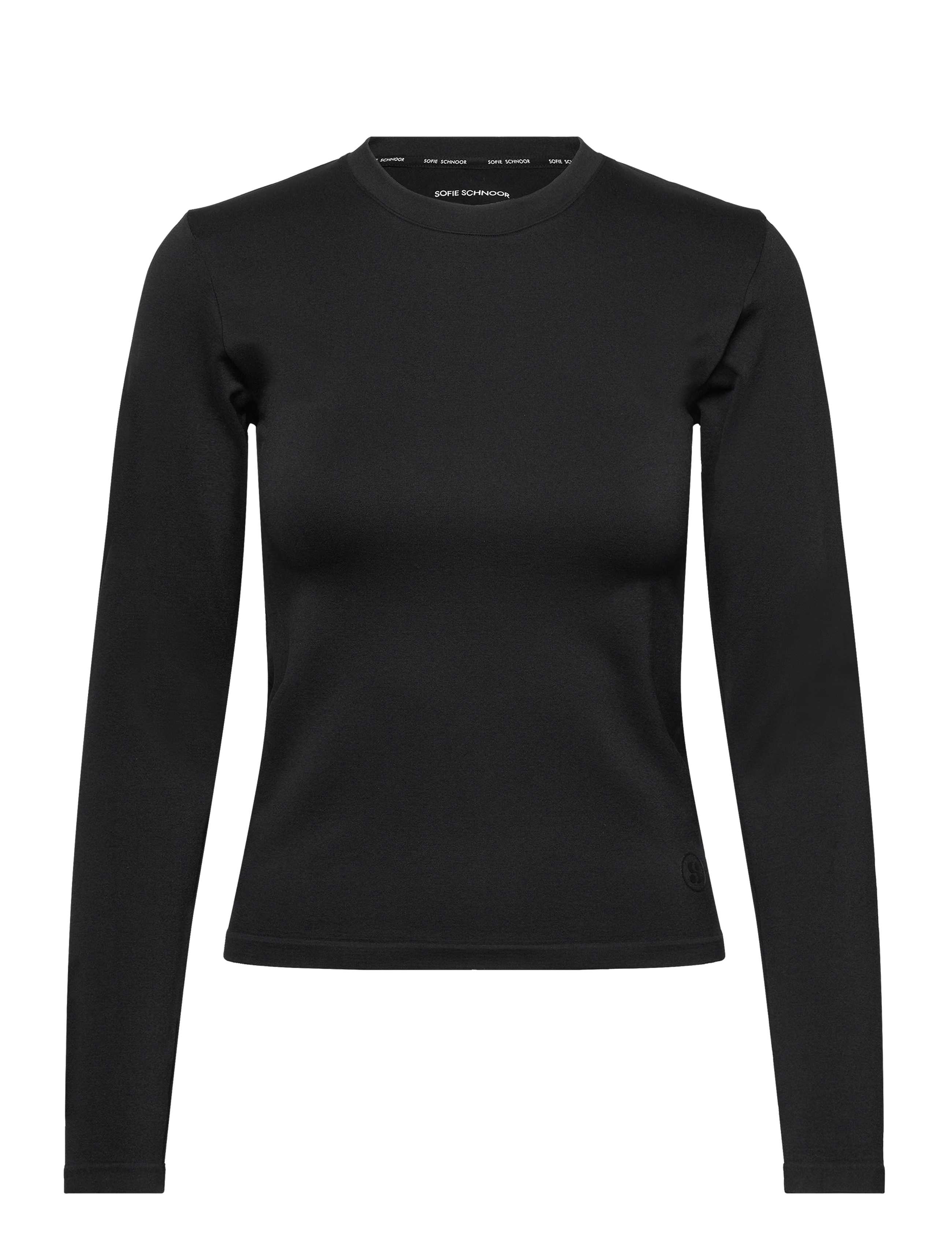 Sofie Schnoor ADELINASW T-SHIRT LONG SLEEVE - Vis alt - BLACK / black