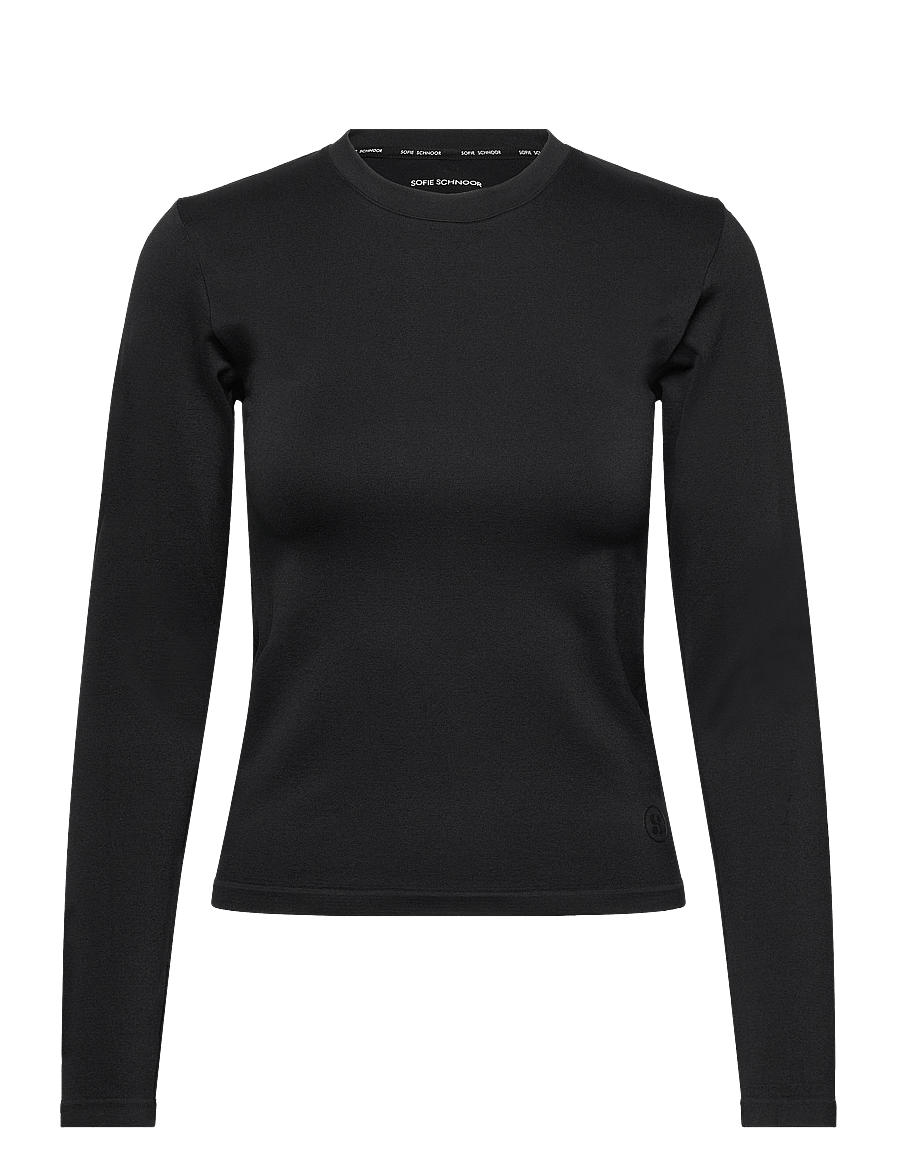 Sofie Schnoor - ADELINASW T-SHIRT LONG SLEEVE - langarmshirts - black - 0