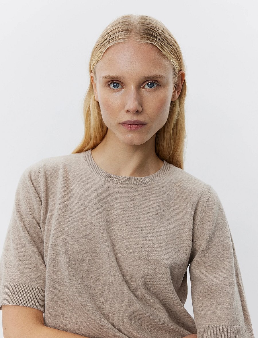 Sofie Schnoor - VIANASW KNIT - stickade tröjor - brown melange - 3