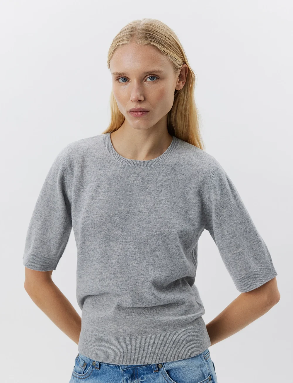 Sofie Schnoor - VIANASW KNIT - peysur - grey melange - 0