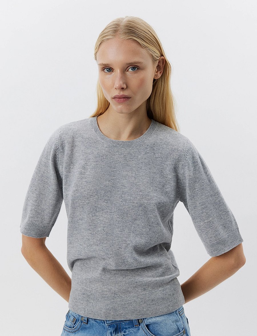 Sofie Schnoor - VIANASW KNIT - kampsunid - grey melange - 0