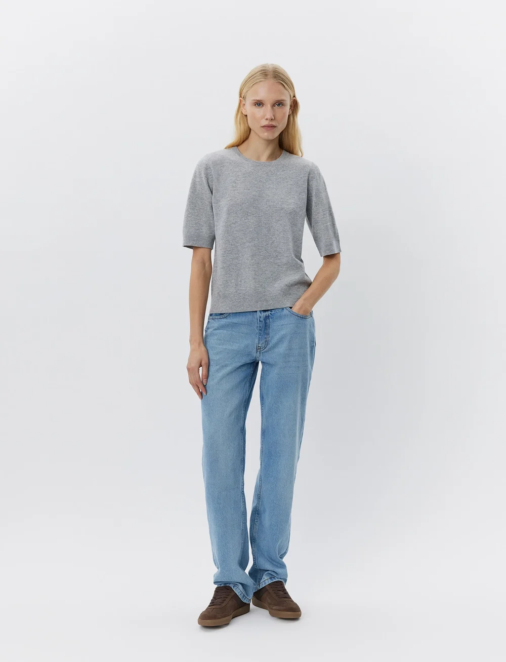 Sofie Schnoor - VIANASW KNIT - peysur - grey melange - 3