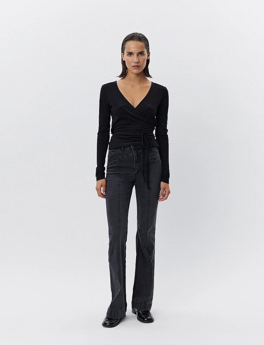 Sofie Schnoor - JOODYSW BLOUSE - long-sleeved tops - black - 4