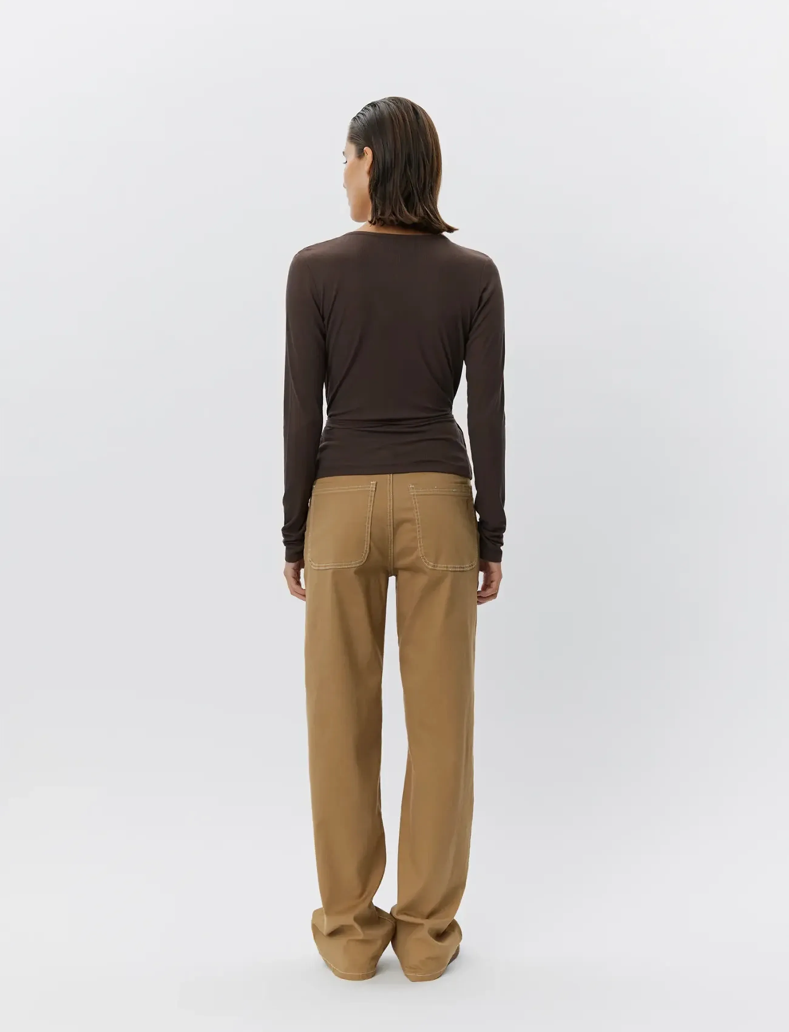 Sofie Schnoor - JOODYSW BLOUSE - langärmlige tops - brown fudge - 5