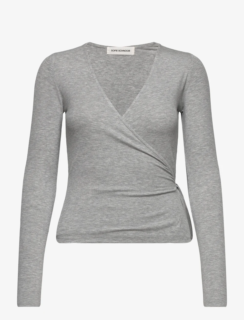 Sofie Schnoor - JOODYSW BLOUSE - langærmede toppe - grey mel - 1