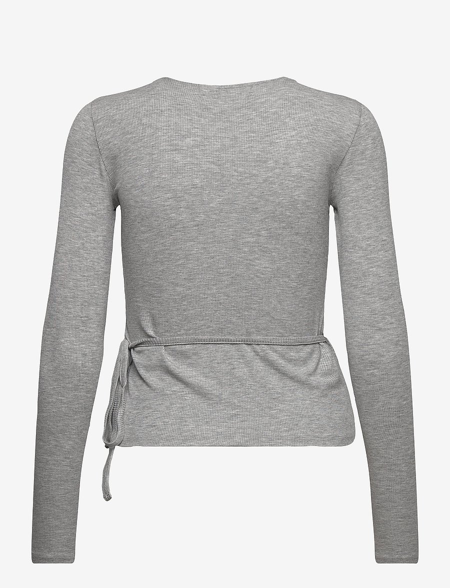 Sofie Schnoor - JOODYSW BLOUSE - langærmede toppe - grey mel - 2