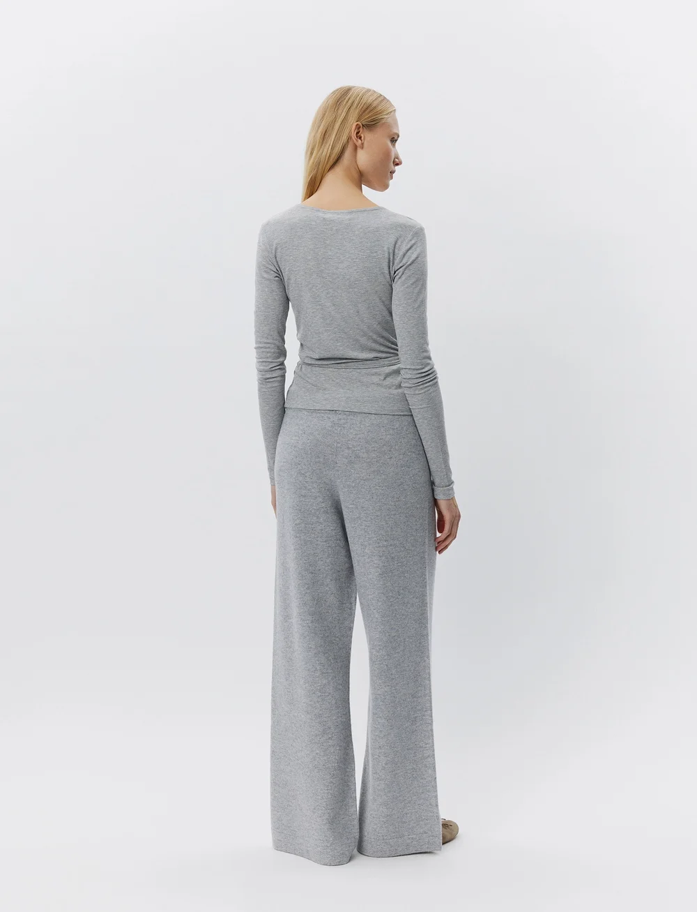 Sofie Schnoor - JOODYSW BLOUSE - langærmede toppe - grey mel - 5